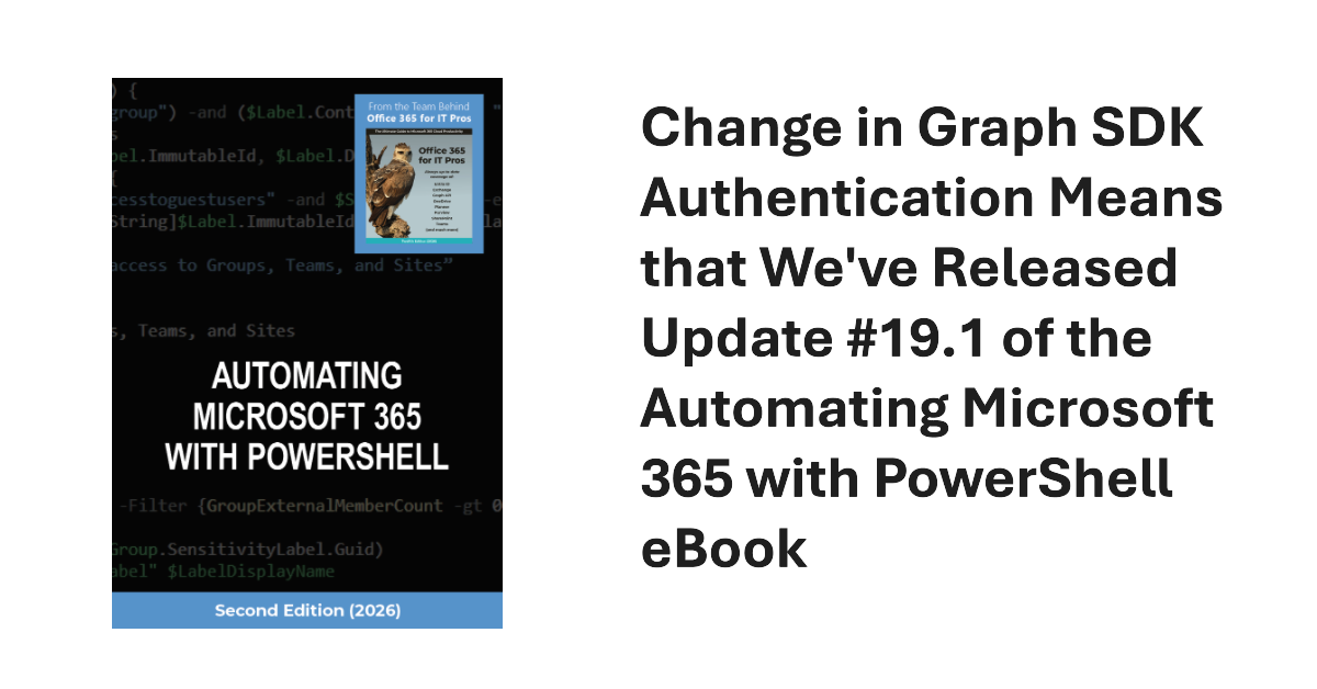 Web Account Manager and the Microsoft Graph PowerShell SDK V2.34.