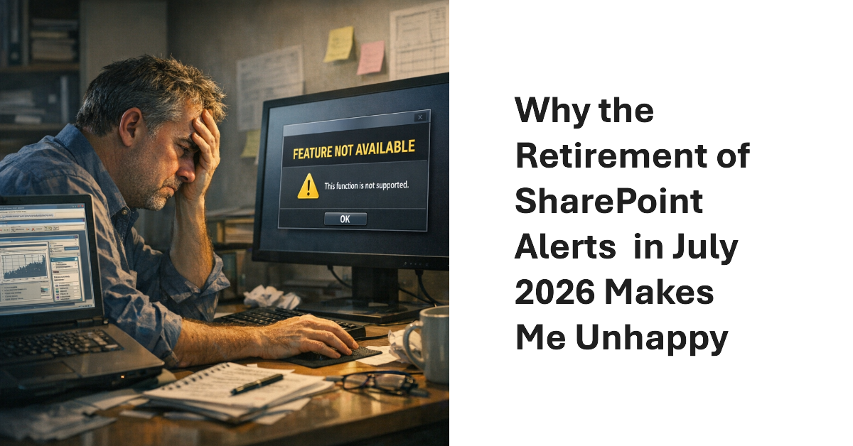 Retirement of SharePoint Alerts.