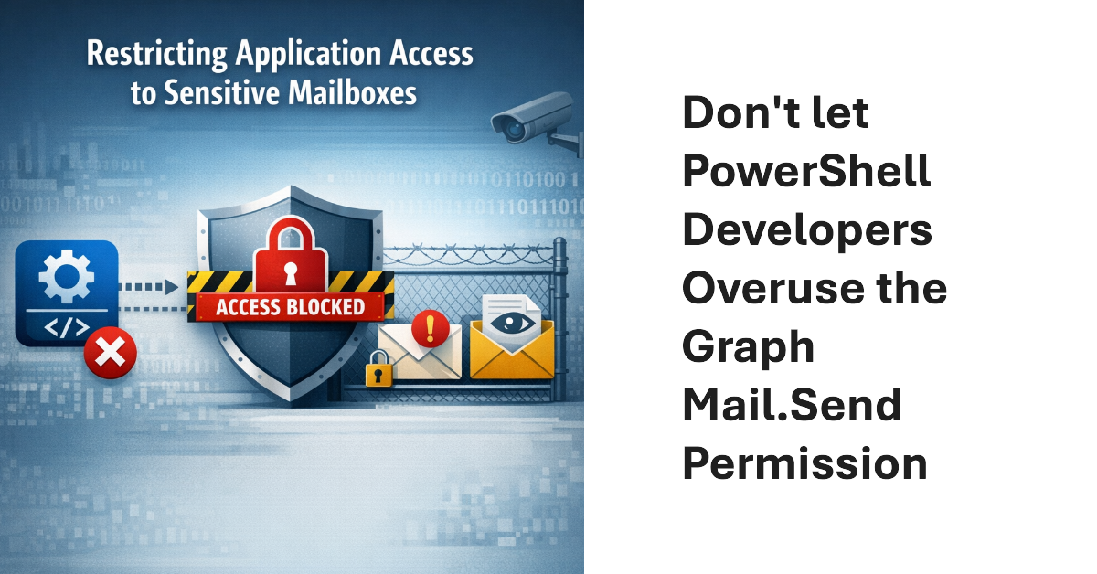 Don't overuse the Mail.Send permission.