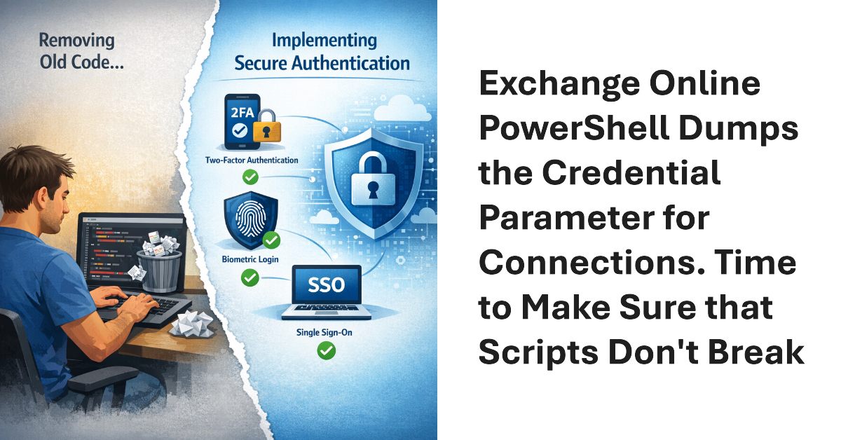Exchange Online PowerShell and the Credental Parameter.