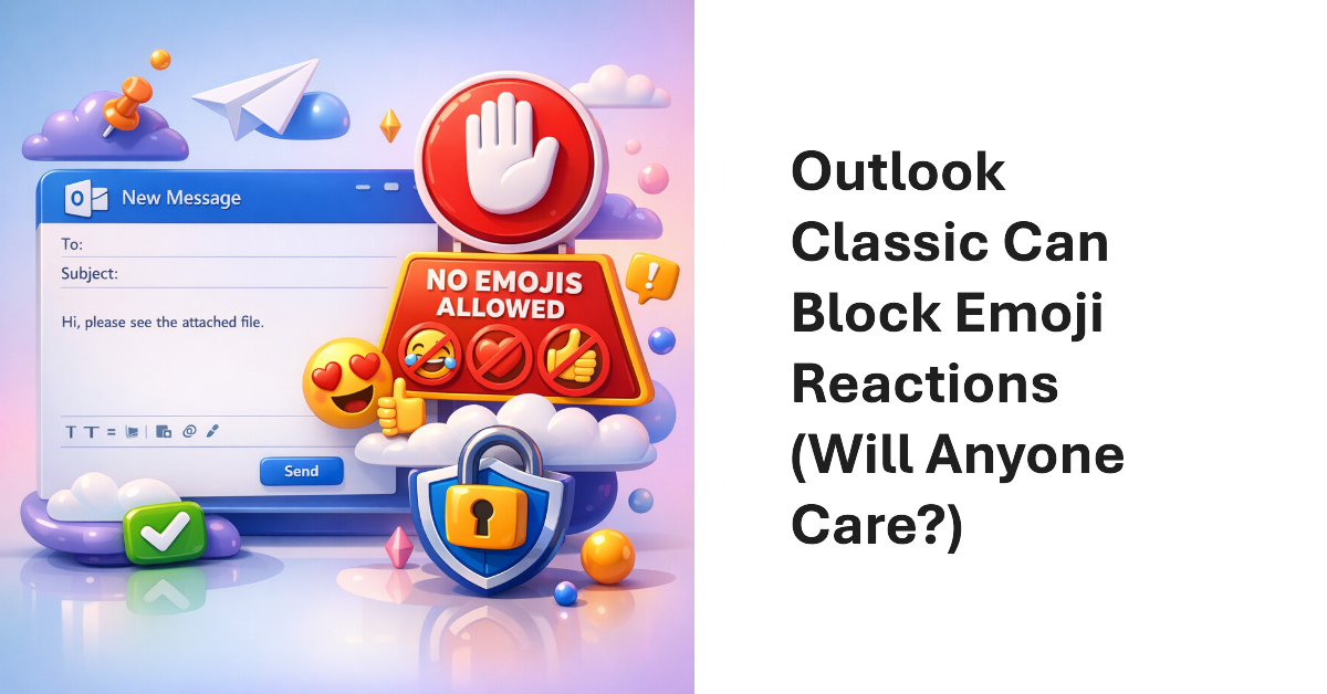 Outlook reactions can be blocked