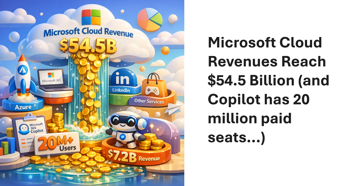 Microsoft Cloud FY26 Q3.