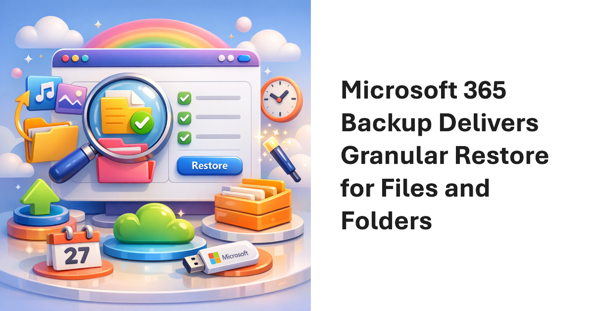 Microsoft 365 Backup Granular Restore.