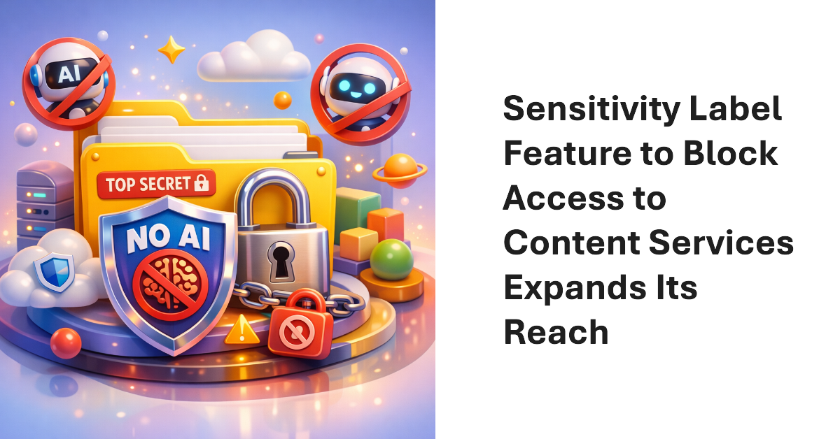 BlockContentAnalysisServices setting for sensitivity labels.