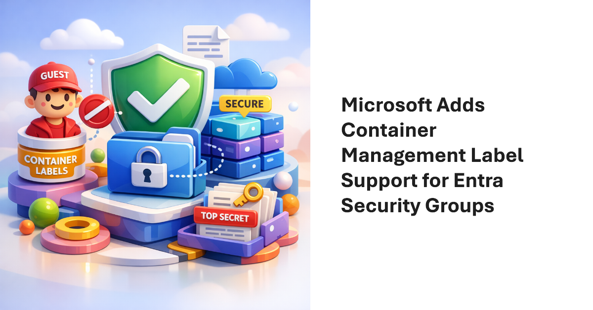 Security groups support for container management labels.