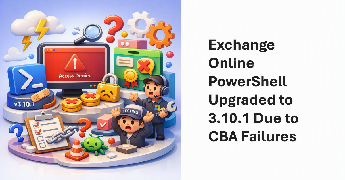 Exchange Online PowerShell goes to 3.10.1