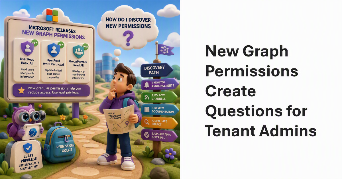 Granular Graph Permissions Create Questions for Tenant Admins.