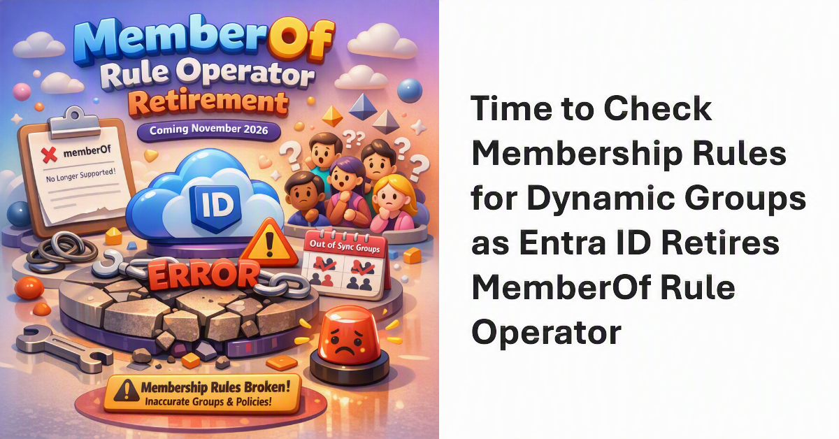 MemberOf Rule Operator Retirement.