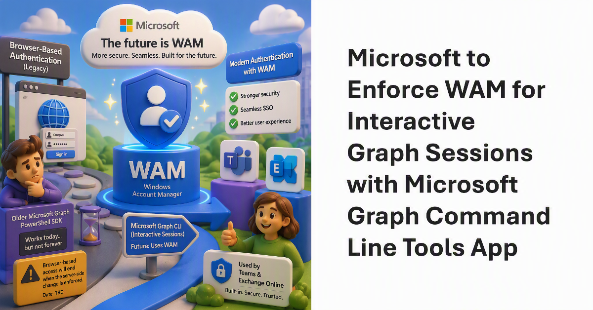 Microsoft to enforce WAM for Interactive Graph sessions.
