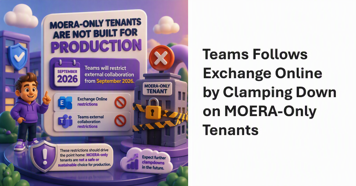 Clampdown on MOERA-only tenants.