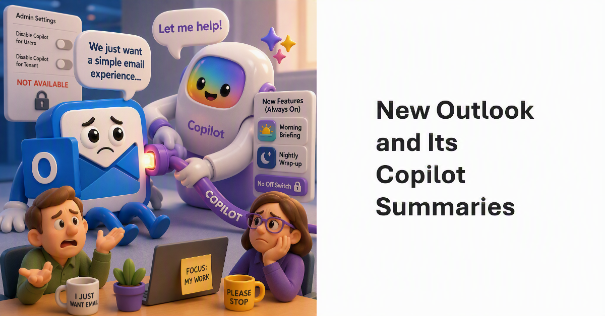 New Outlook and Its Outlook Summaries.