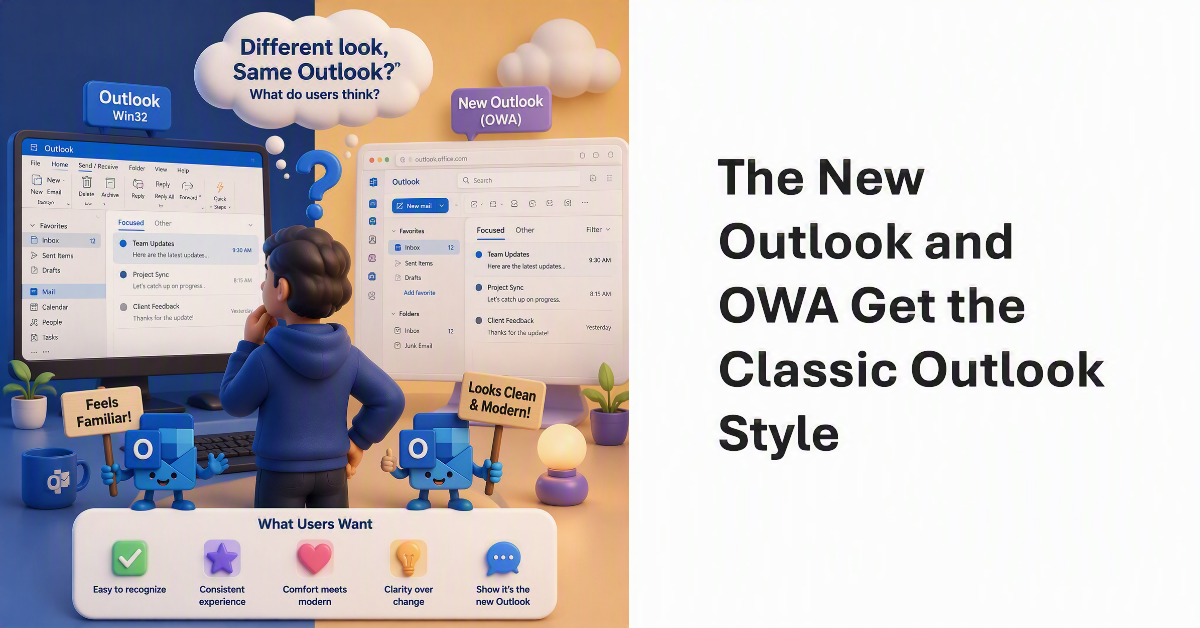 Classic Outlook style for the new Outlook and OWA.
